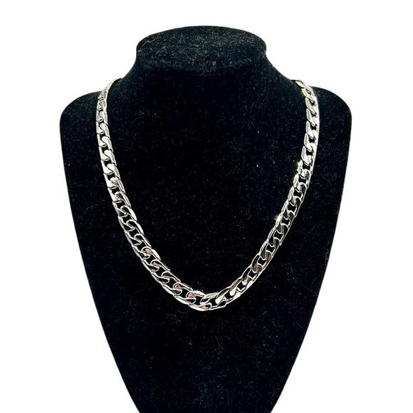 Swag Collection 18K Silver Cuban Link Necklace New in Box! - Picture 1 of 8